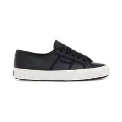SUPERGA - Zapatilla 2750 Tumbled Leather Black Avorio