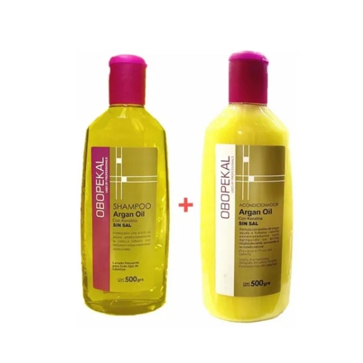 OBOPEKAL - Pack Shampoo +  Aondicionado Argan Obopekal 500ml