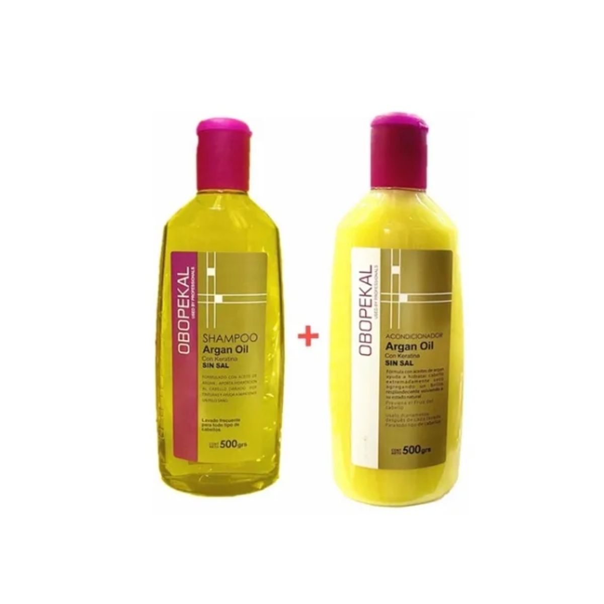 OBOPEKAL - Pack Shampoo +  Aondicionado Argan Obopekal 500ml