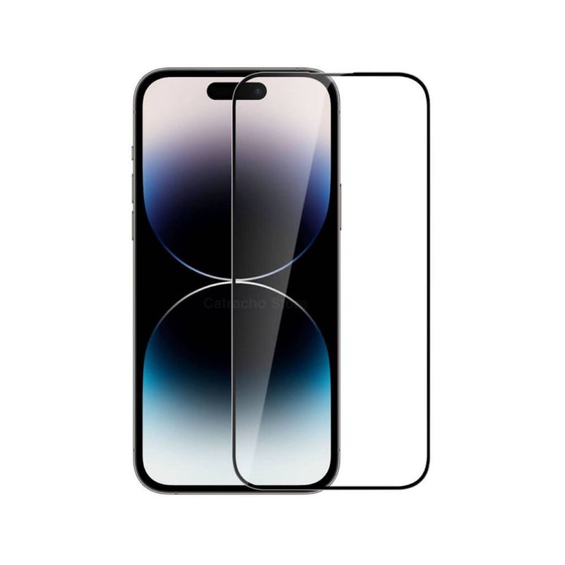 GENERICO - Lamina de vidrio antigolpe para iphone 14PRO black