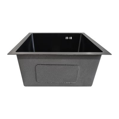 Imagen 2 del producto Lavaplatos 43x43 Deluxe Negro Bajo O Sobre Cubierta