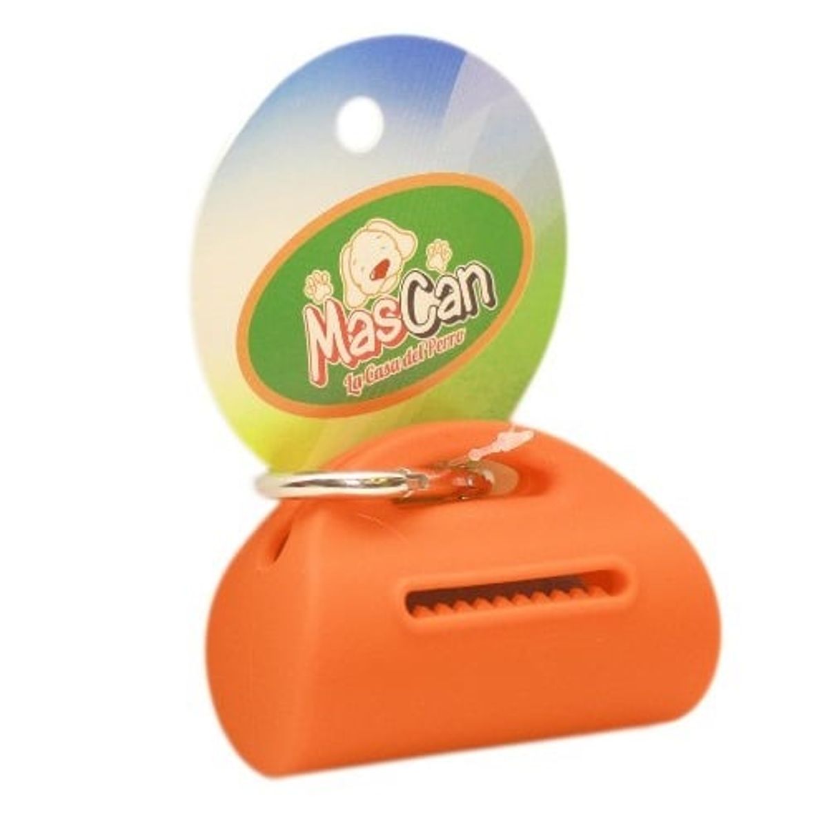 MASCAN - Porta Bolsas Sanitarias Cilindro Naranjo Perro Mascan