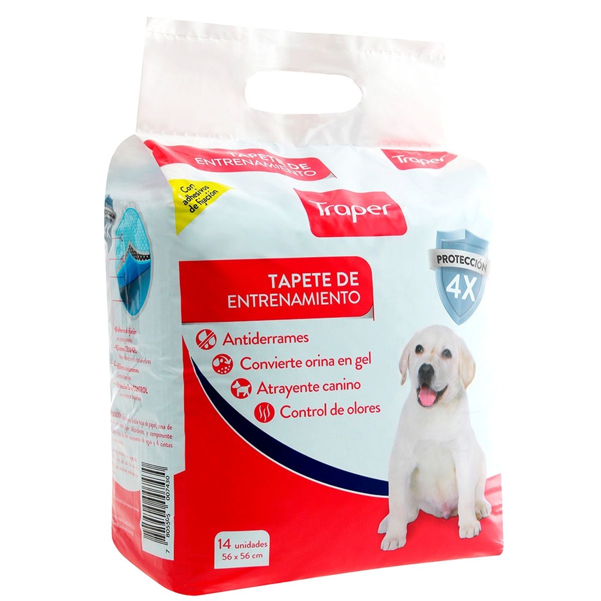 TRAPER - Tapete Entrenamiento Traper 56x56cms Para Perro 14 Unidades