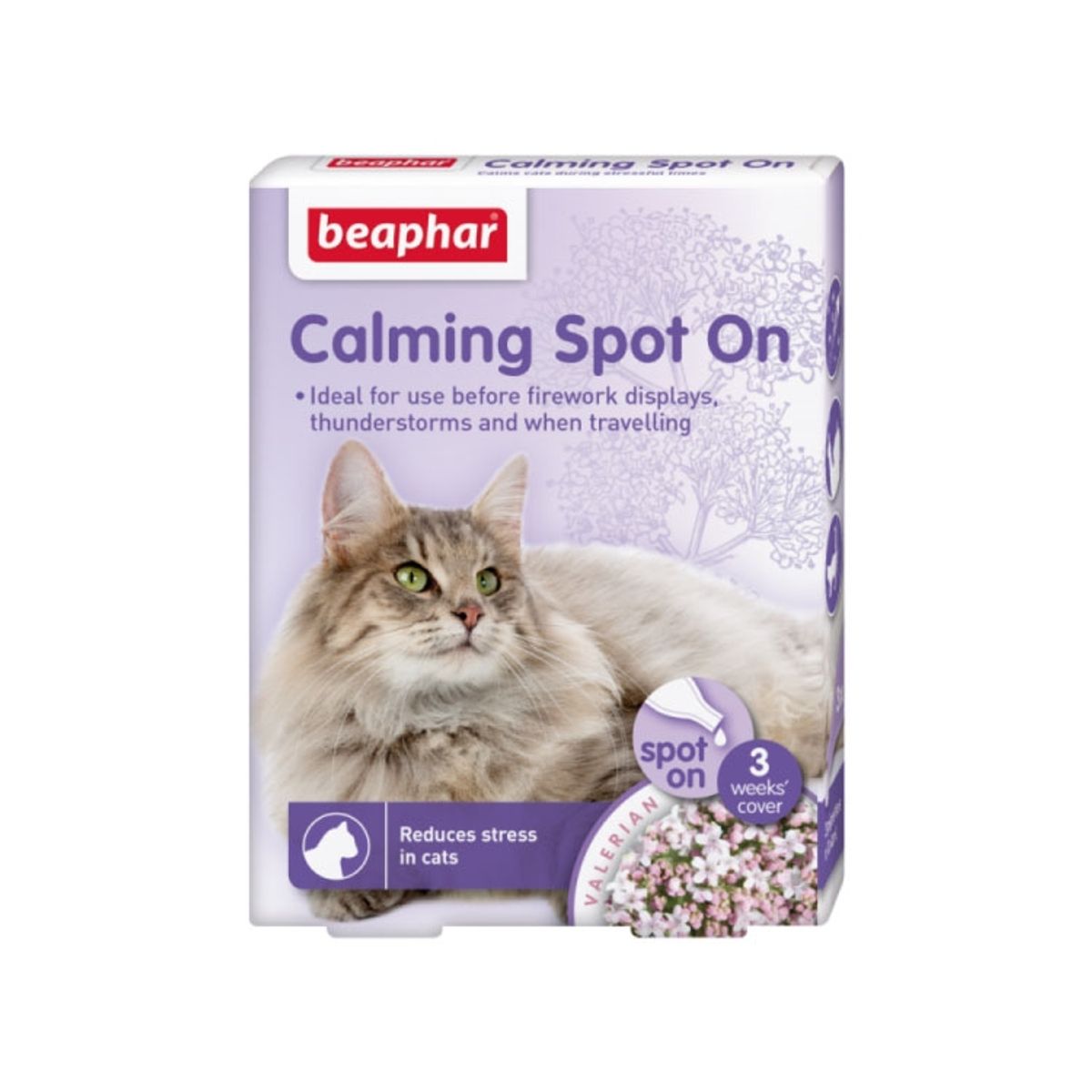 BEAPHAR - Pipeta Beaphar Calming Spot On Para Gato, 3 Unidades