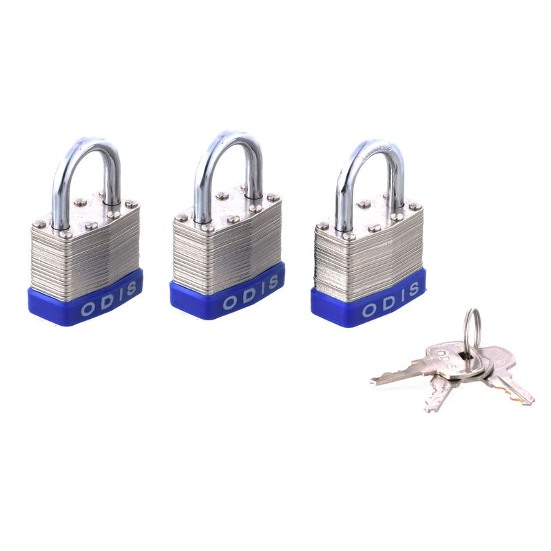 ODIS - Pack 3 Candados Laminado Odis 40mm - Llaves Iguales