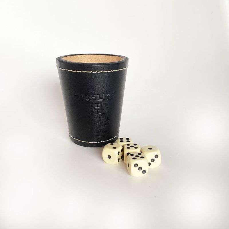 TRELKE - JUEGO DE CACHOS CUERO NEGRO