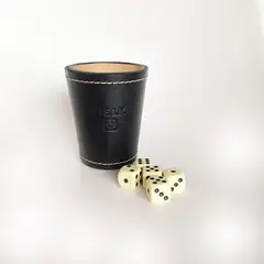 TRELKE - JUEGO DE CACHOS CUERO NEGRO