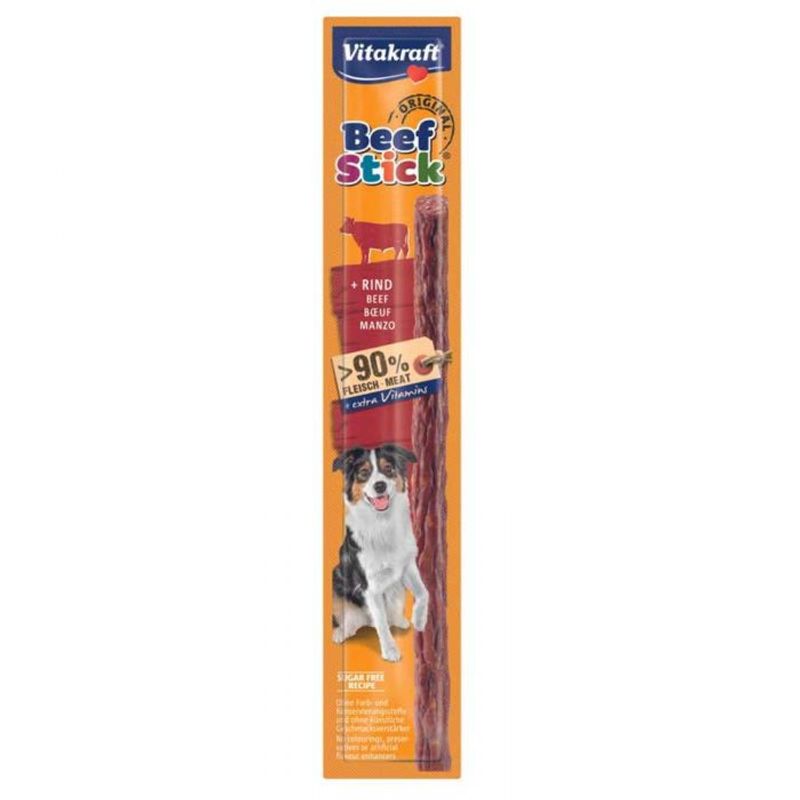 VITAKRAFT - Vitakraft Snack Perro Beef Stick Carne, 1 Stick