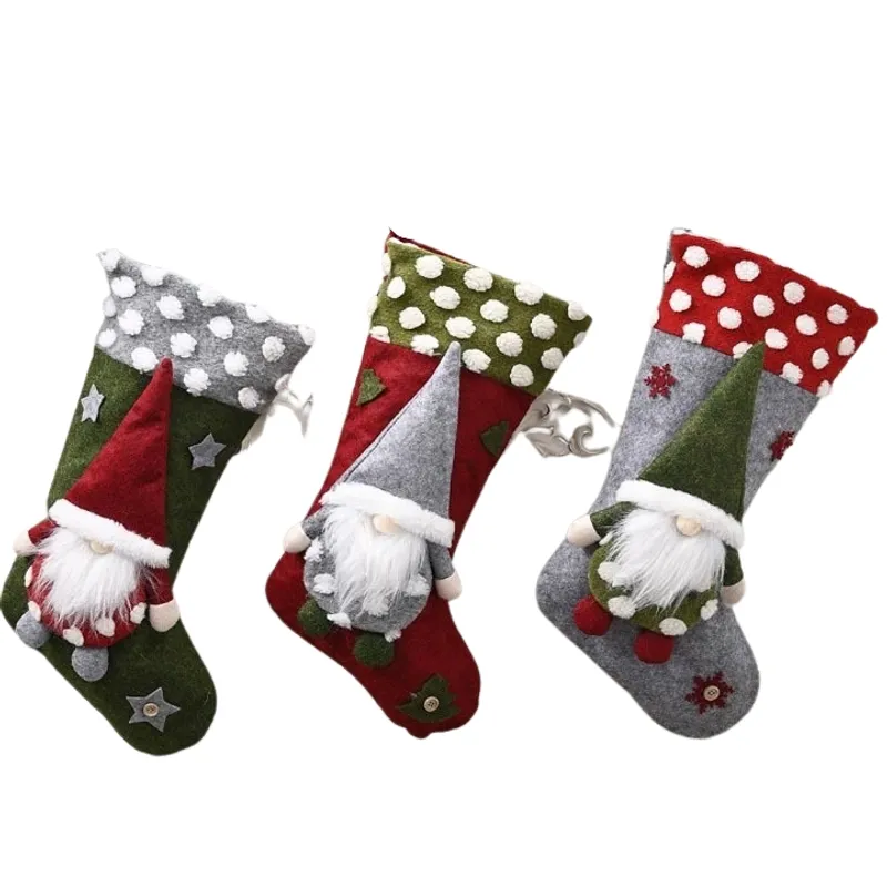 BOHEMIK - Pack 3 Botas de Navidad Viejo Pascuero