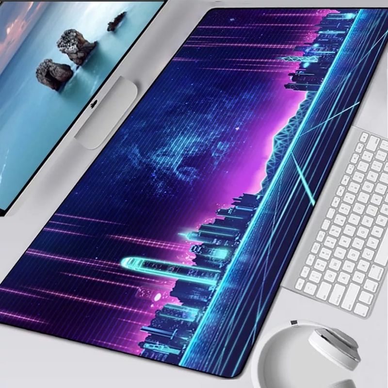 DEFF - Mouse Pad Gamer Ciudad Morada