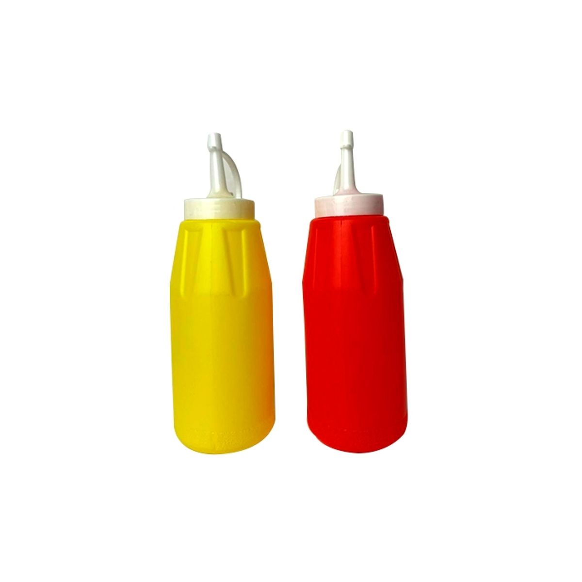 GENERICO - Set De 2 Dispensadores Para Salsa Ketchup Mayo Mostaz 320 Ml