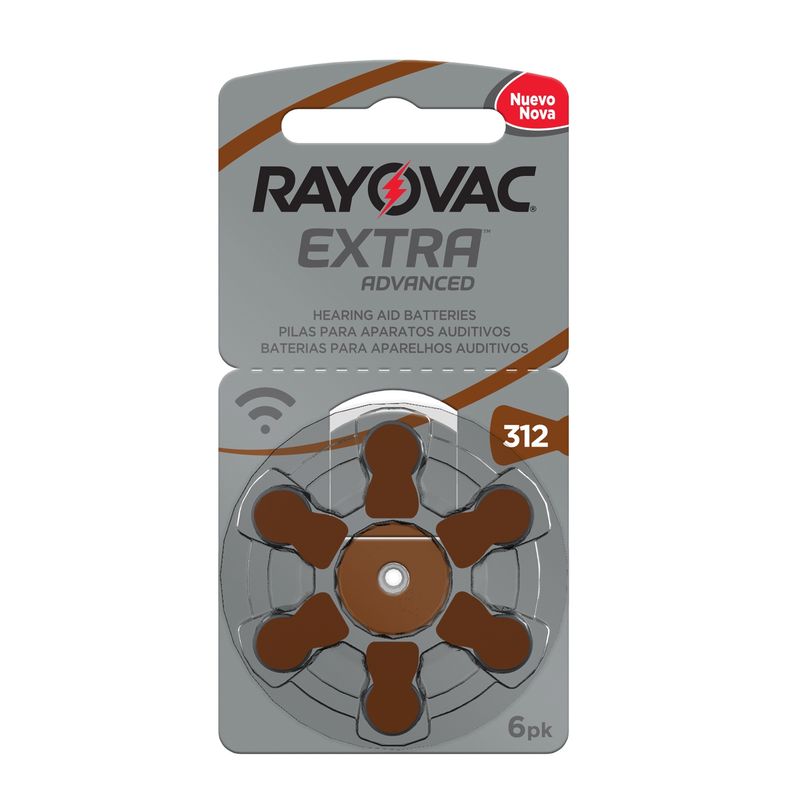 RAYOVAC - Pilas Auditivas Tipo 312 Pack 5 (30 Pilas)