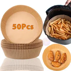 GENERICO - Forros Desechables Antiadherente Freidora 50 Pcs Air Fryer