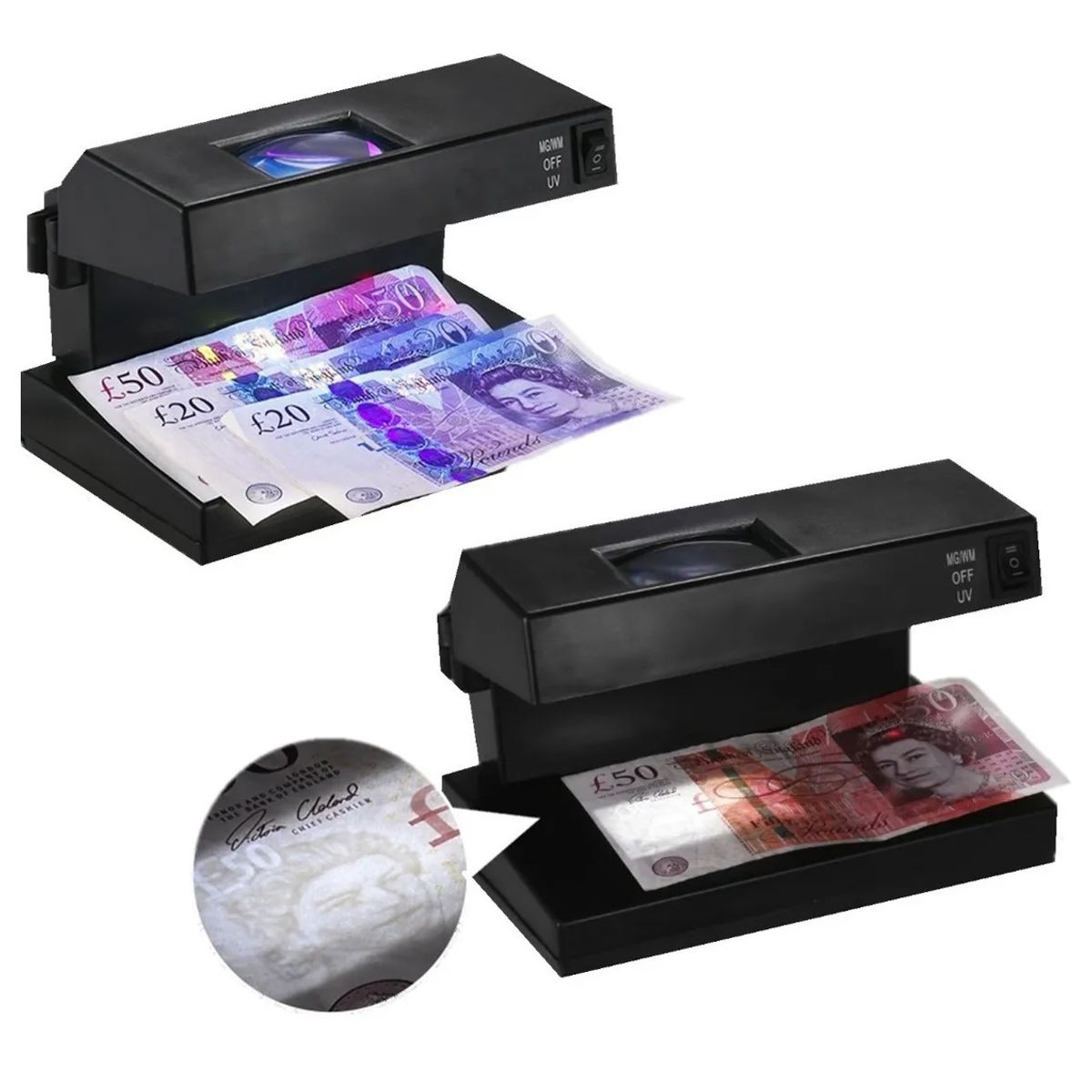 GENERICO - Maquina Detectora De Billetes Falsos Detector Dinero Falso