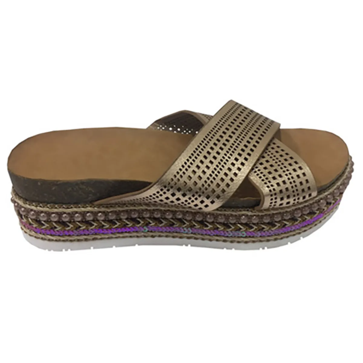 TODOPIEL - Sandalia Ecocuero ZAV91 Bronce