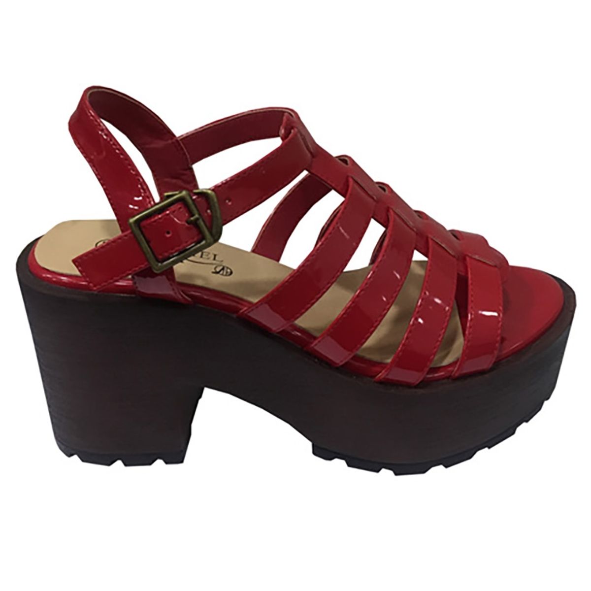 TODOPIEL - Sandalia Mujer Rojo Todopiel