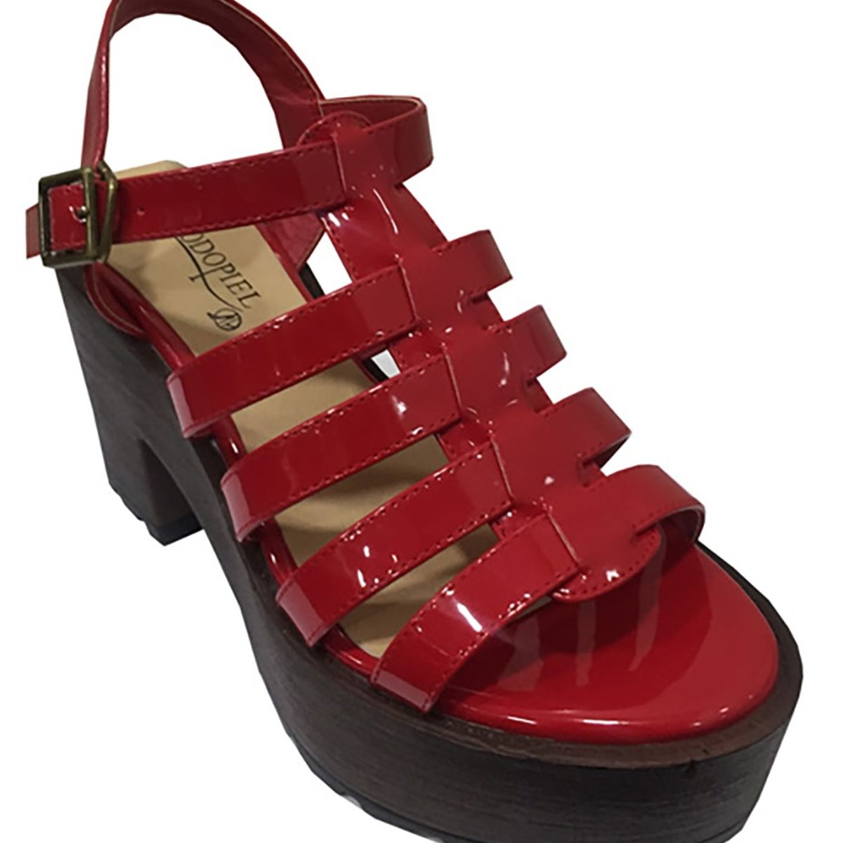 TODOPIEL - Sandalia Mujer Rojo Todopiel