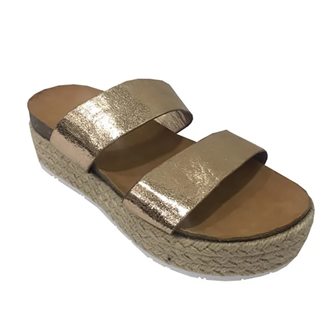 TODOPIEL - Sandalia Mujer Dorado Todopiel