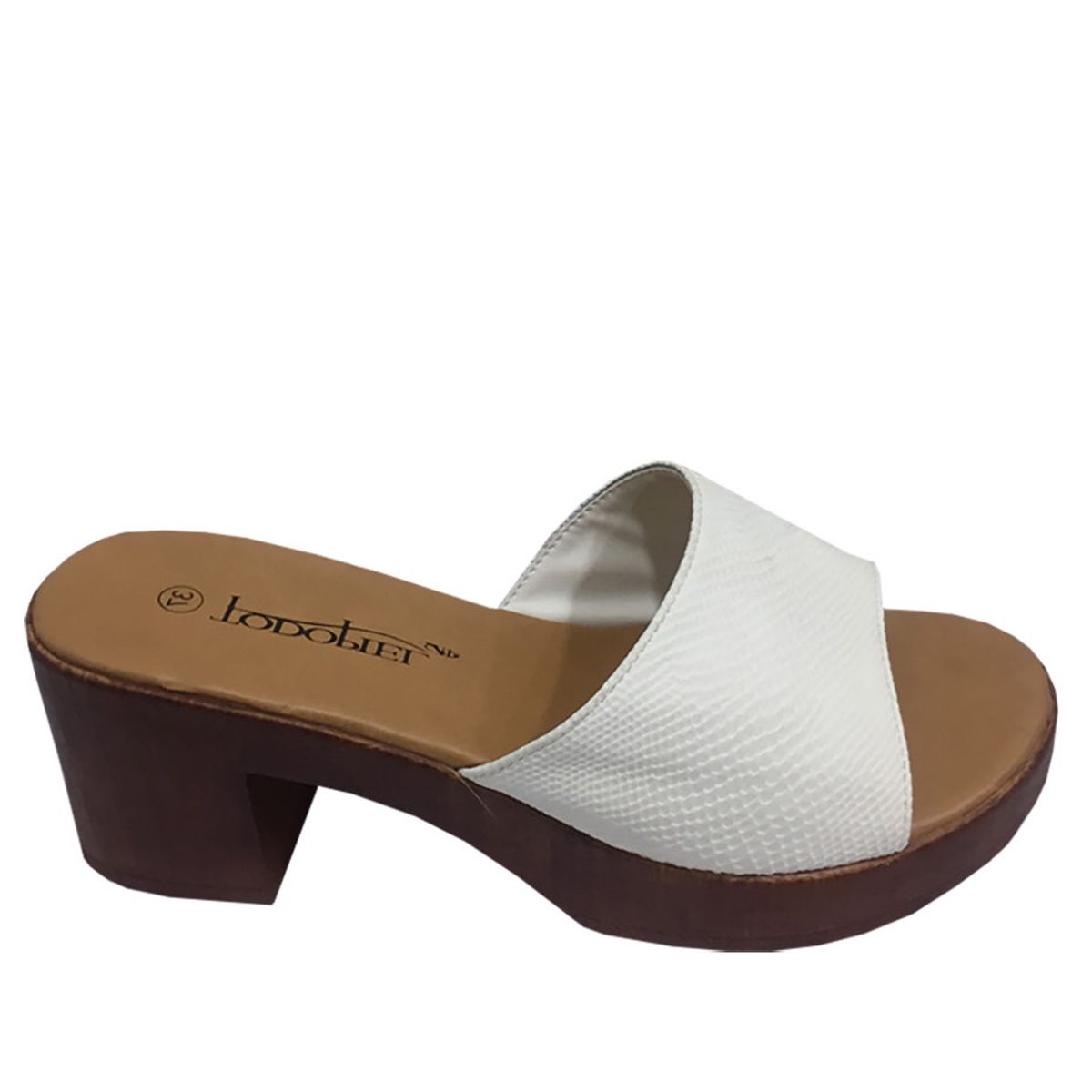 TODOPIEL - Sandalia Mujer Blanco Invierno Todopiel