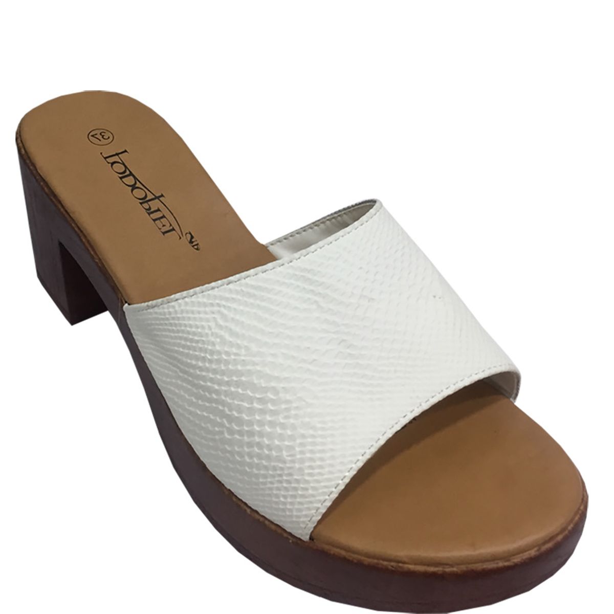 TODOPIEL - Sandalia Mujer Blanco Invierno Todopiel