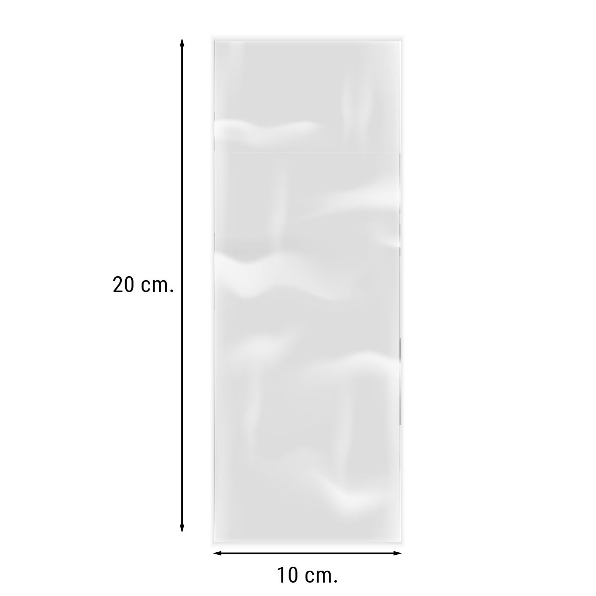 GENERICO - 100 Bolsas celofan transparentes 10x20 cm