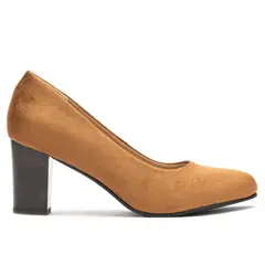 CHANCLETA - Zapato Mujer Camel Andrina