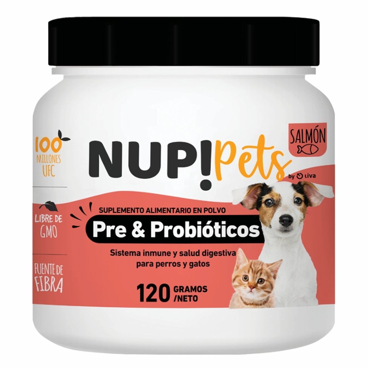 NUP - Pre&probiótico Salmón - Sist digestivo e inmune 60 dosis