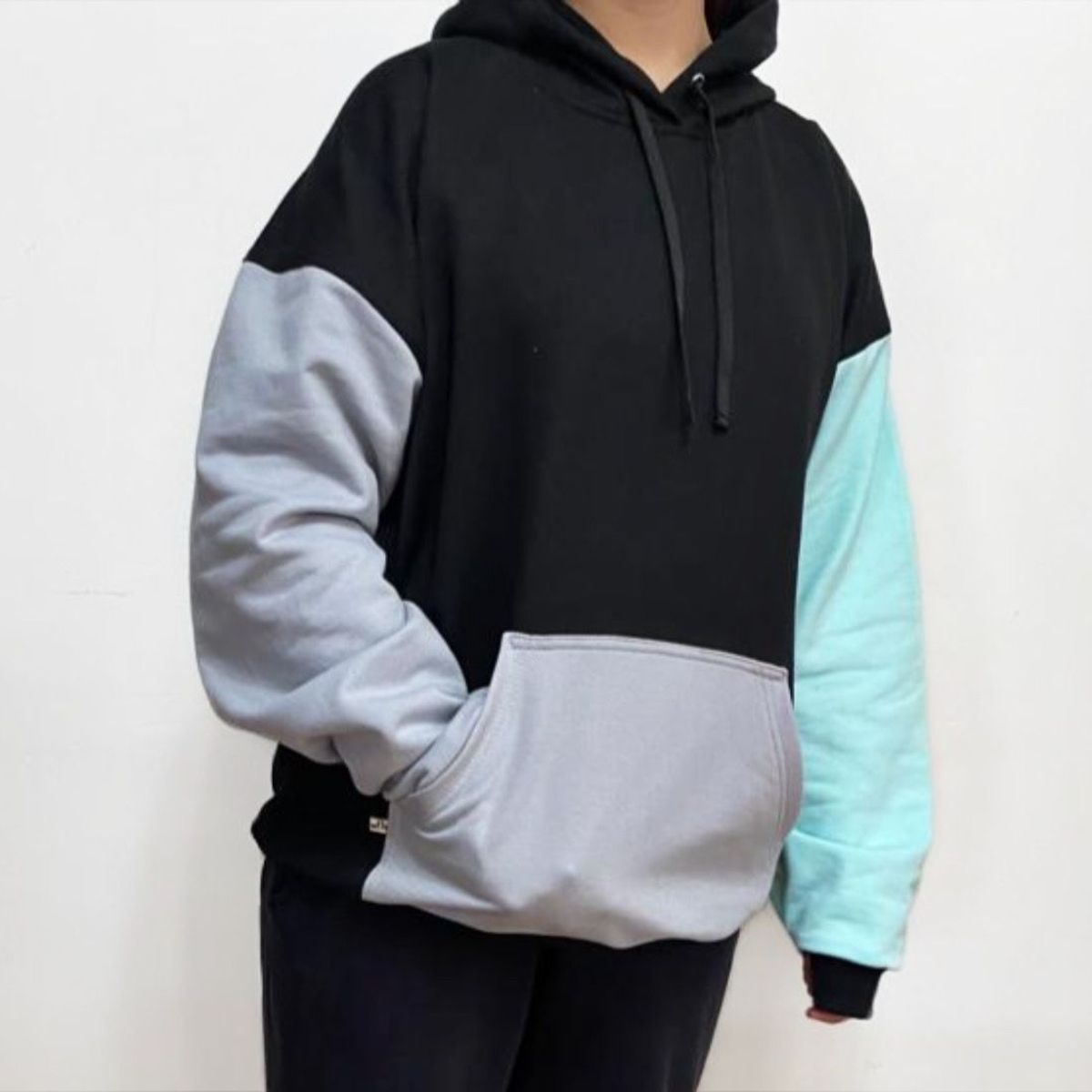 LIBRA - Poleron unisex oversize negro libra