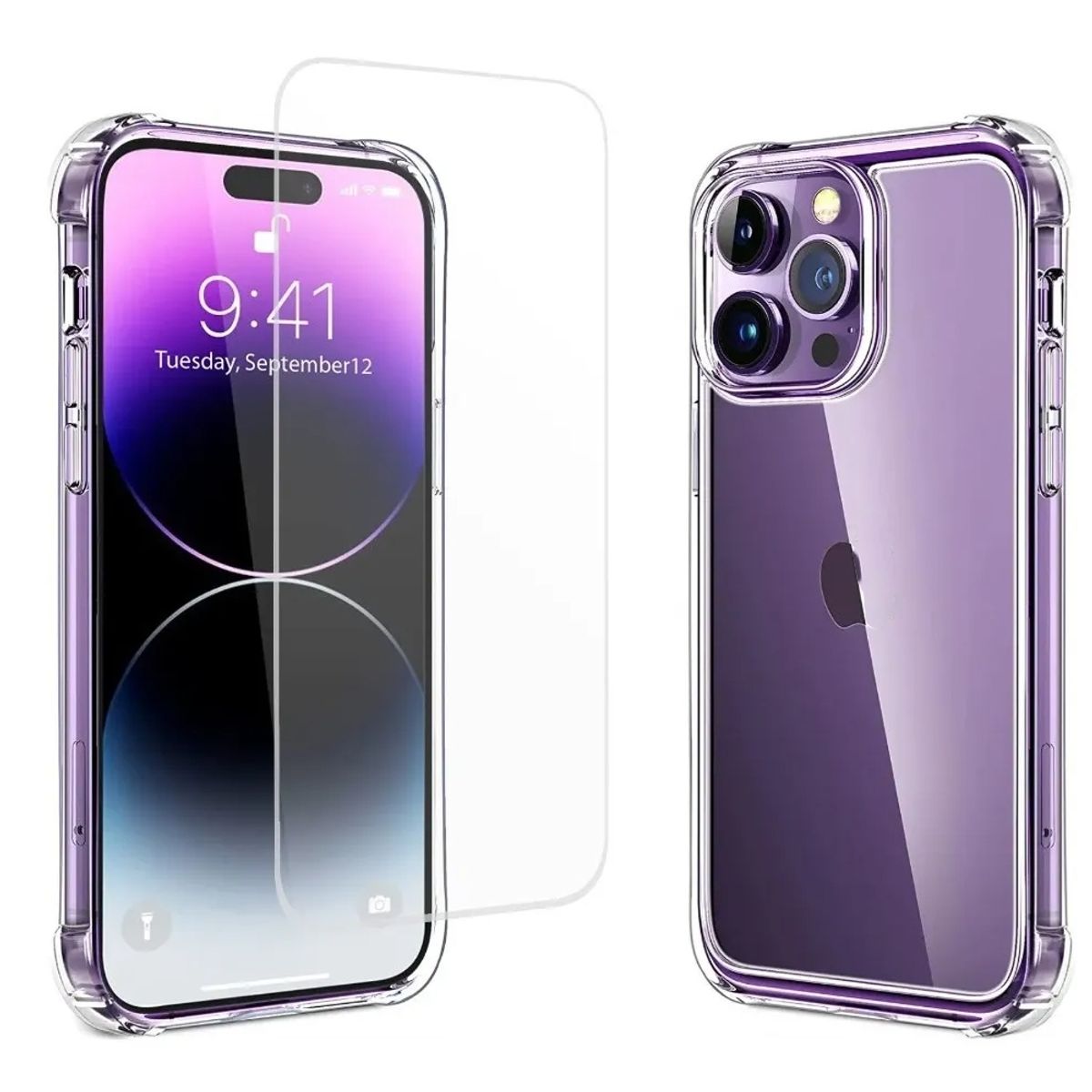 GENERICO - Kit Carcasa Para iPhone 14 + Lámina