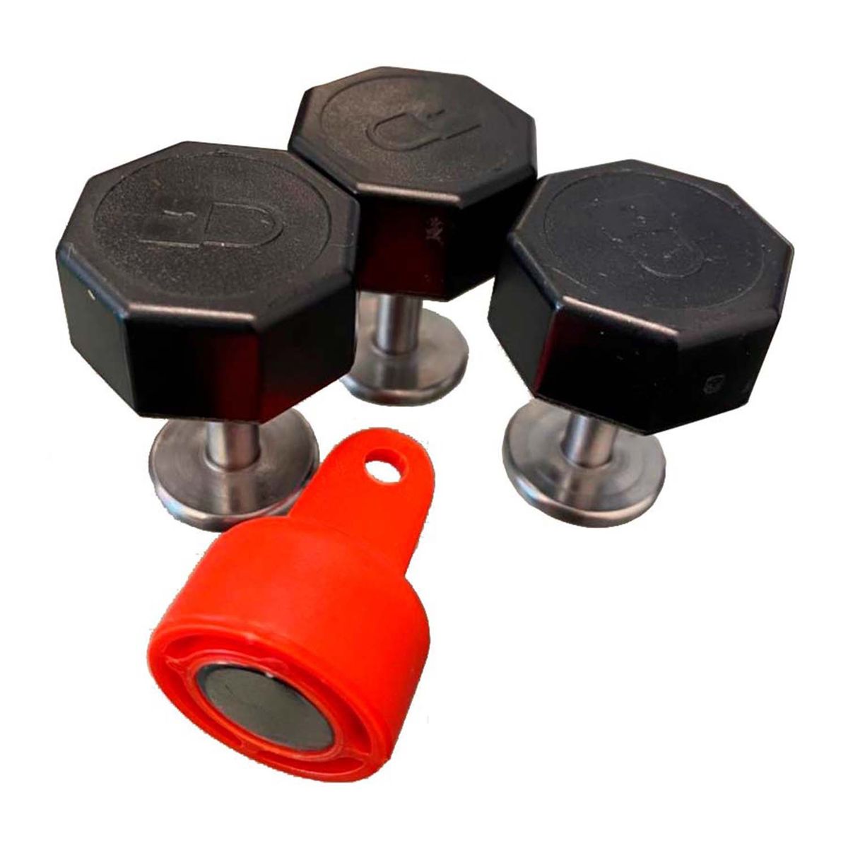 BLUNDING - Botones + Llave Magnetica Contencion De Pacientes (3 Botones 1 Llave)