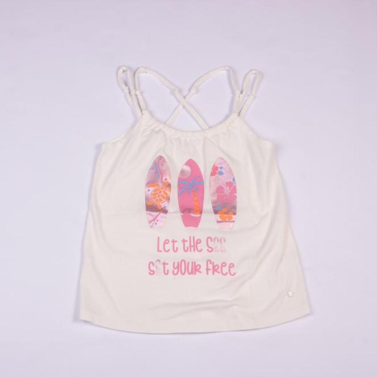 PILLIN - Polera Niña Blanco Pillin PILLIN