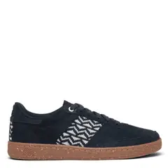 N'GO - Zapatilla Urbana Hombre Gamuza Negro tejido Blanco Ngo