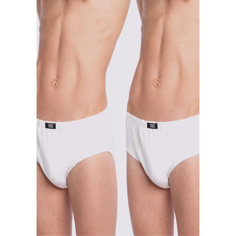 TAIS - Slip Liso Bi-Pack Blanco Tais