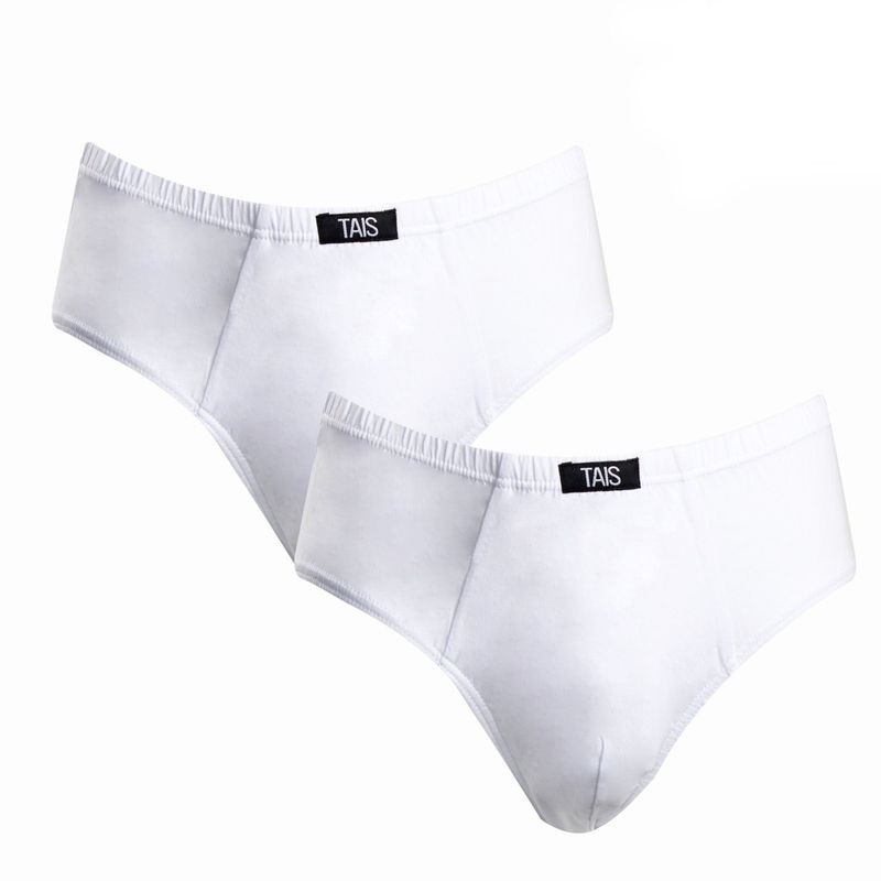 TAIS - Slip Liso Bi-Pack Blanco Tais