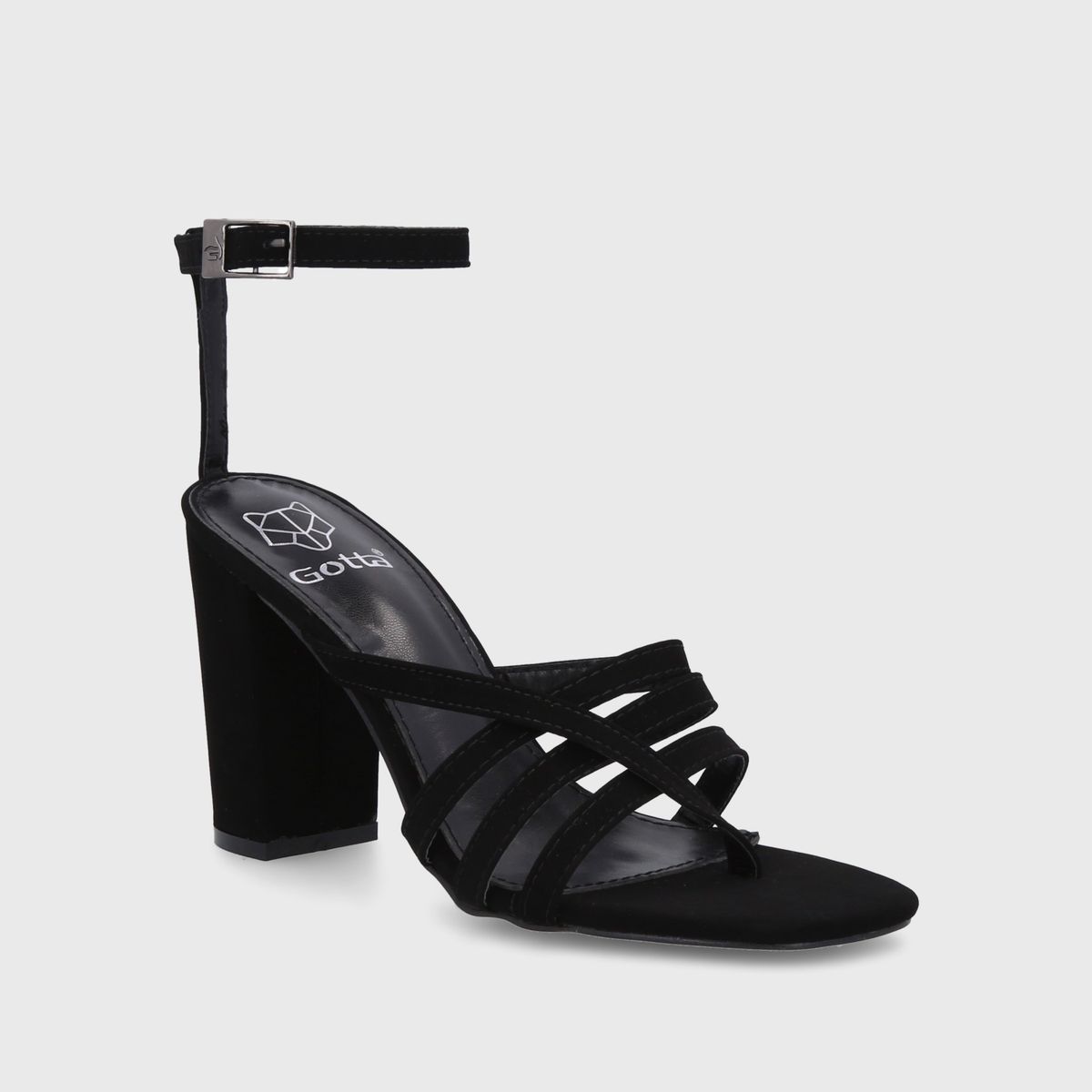 GOTTA - Sandalia Mujer Taco Negra 35122