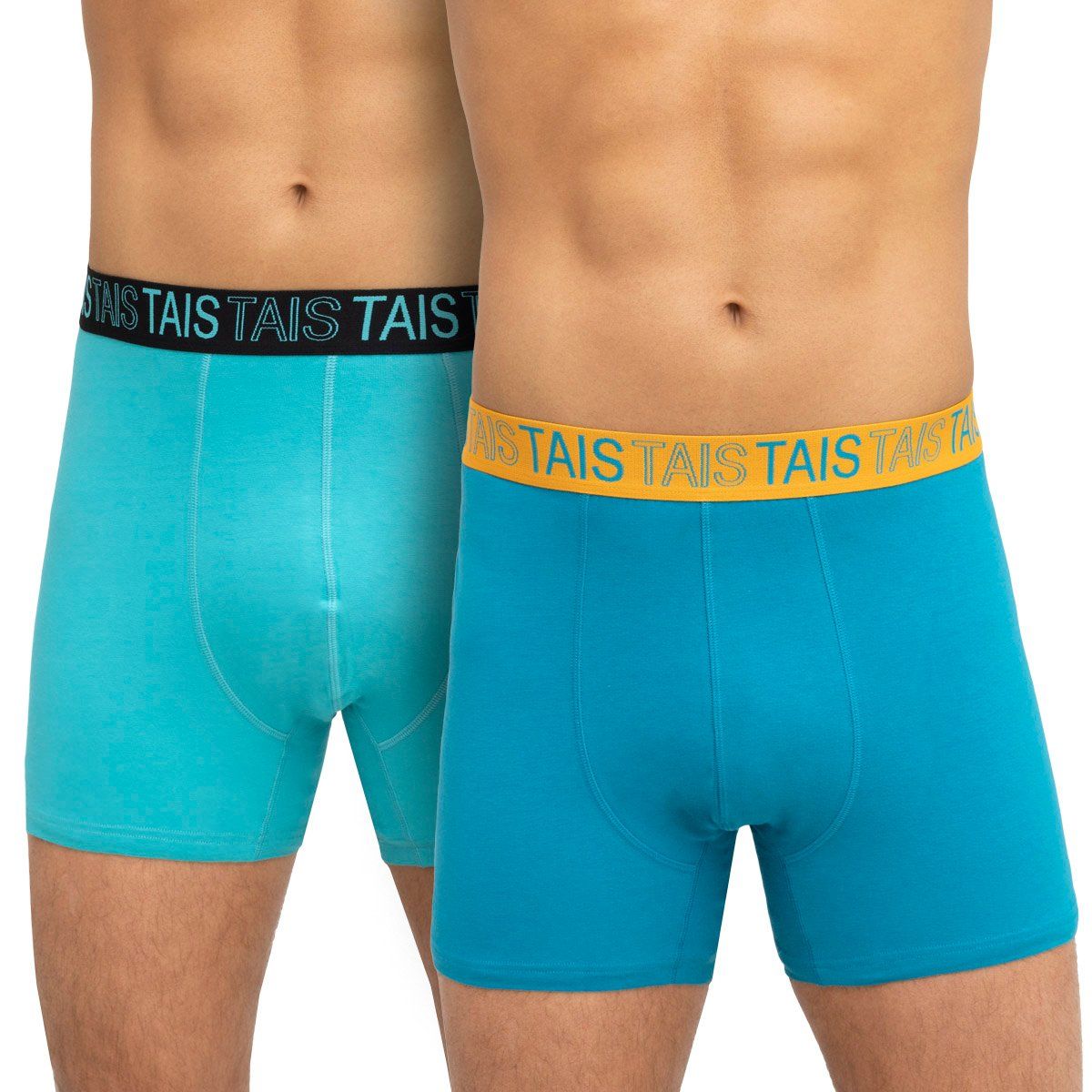 TAIS - Bóxer Full Color Bi-Pack Turquesa Tais