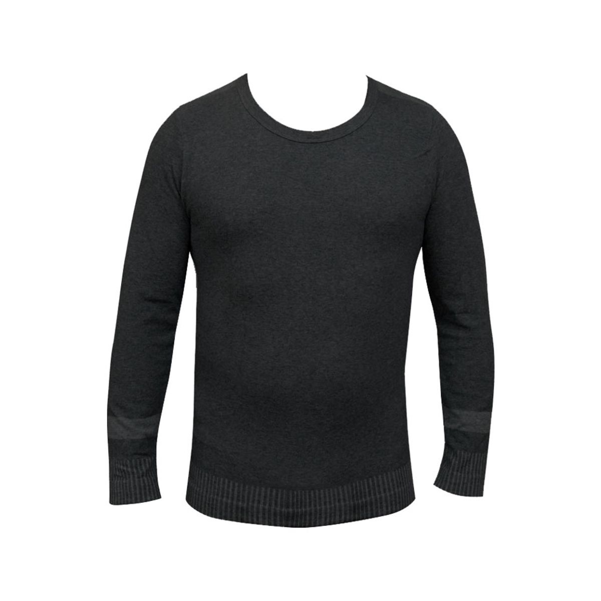 TAIS - Camiseta Térmica Manga Larga Negro Melange Tais