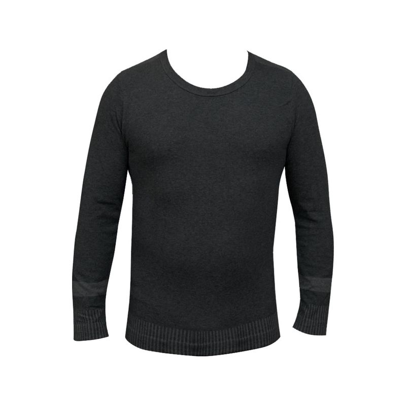 TAIS - Camiseta Térmica Manga Larga Negro Melange Tais