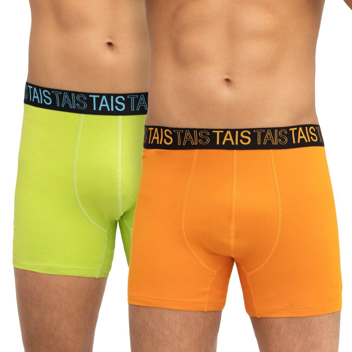 TAIS - Bóxer Full Color Bi-Pack Naranjo Tais