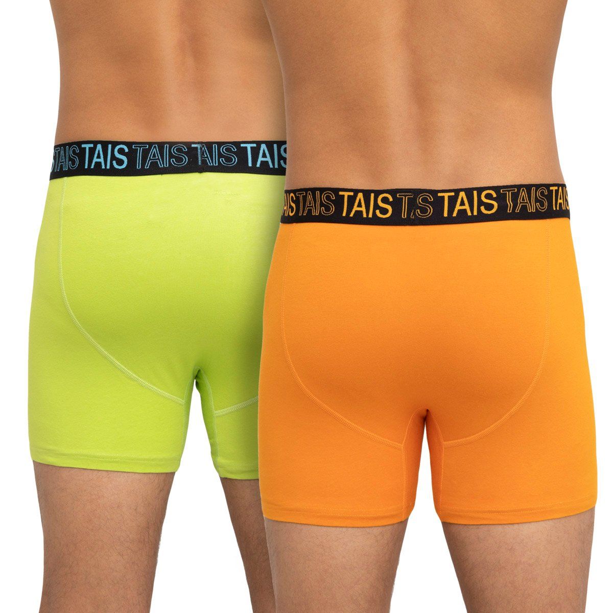 TAIS - Bóxer Full Color Bi-Pack Naranjo Tais
