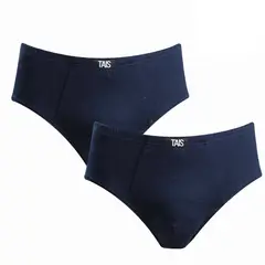 TAIS - Slip Liso Bi-Pack Azul