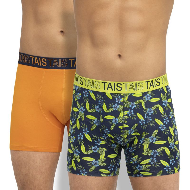 TAIS - Bóxer Bi-Pack Flores Marengo Tais