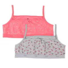 TAIS - Sostén Infantil Bi-Pack Gris Melange