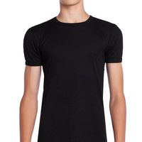 Camiseta Cuello Polo Manga Corta Negro