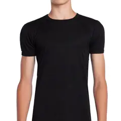 TAIS - Camiseta Cuello Polo Manga Corta Negro