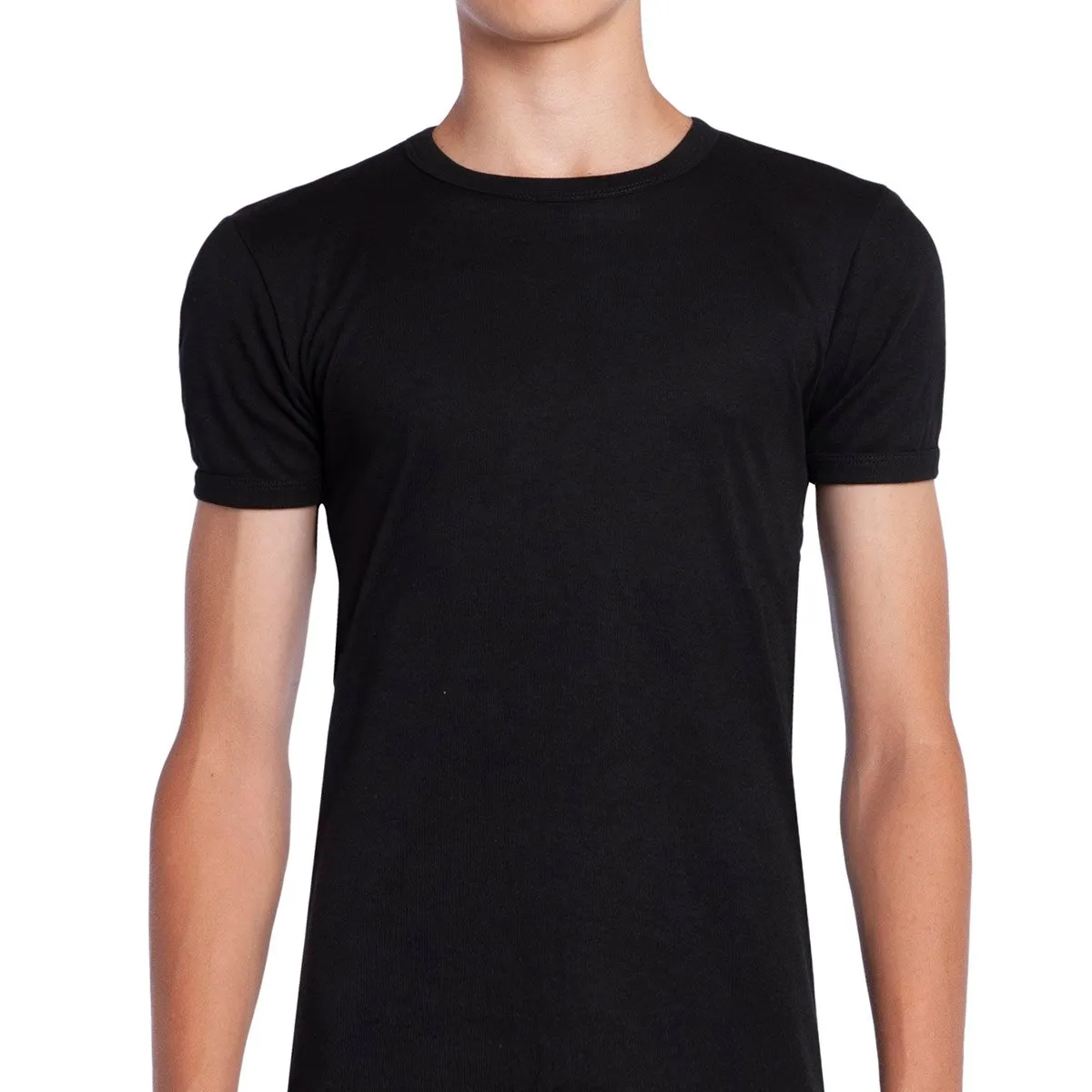 TAIS - Camiseta Cuello Polo Manga Corta Negro Tais