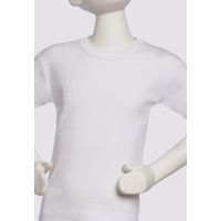Camiseta Cuello Polo Manga Corta Blanco