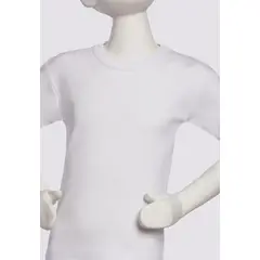 TAIS - Camiseta Cuello Polo Manga Corta Blanco