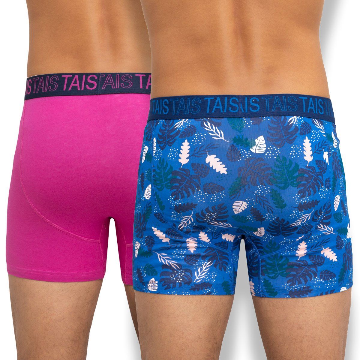 TAIS - Bóxer Bi-Pack Hojas Azulino Tais
