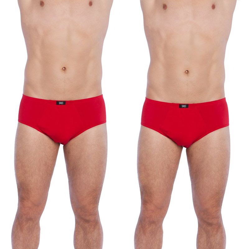 TAIS - Slip Full Print Bi-Pack Rojo Tais